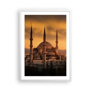 Affiche dans un cadre blanc - Poster - Dieu est grand - 50x70 cm