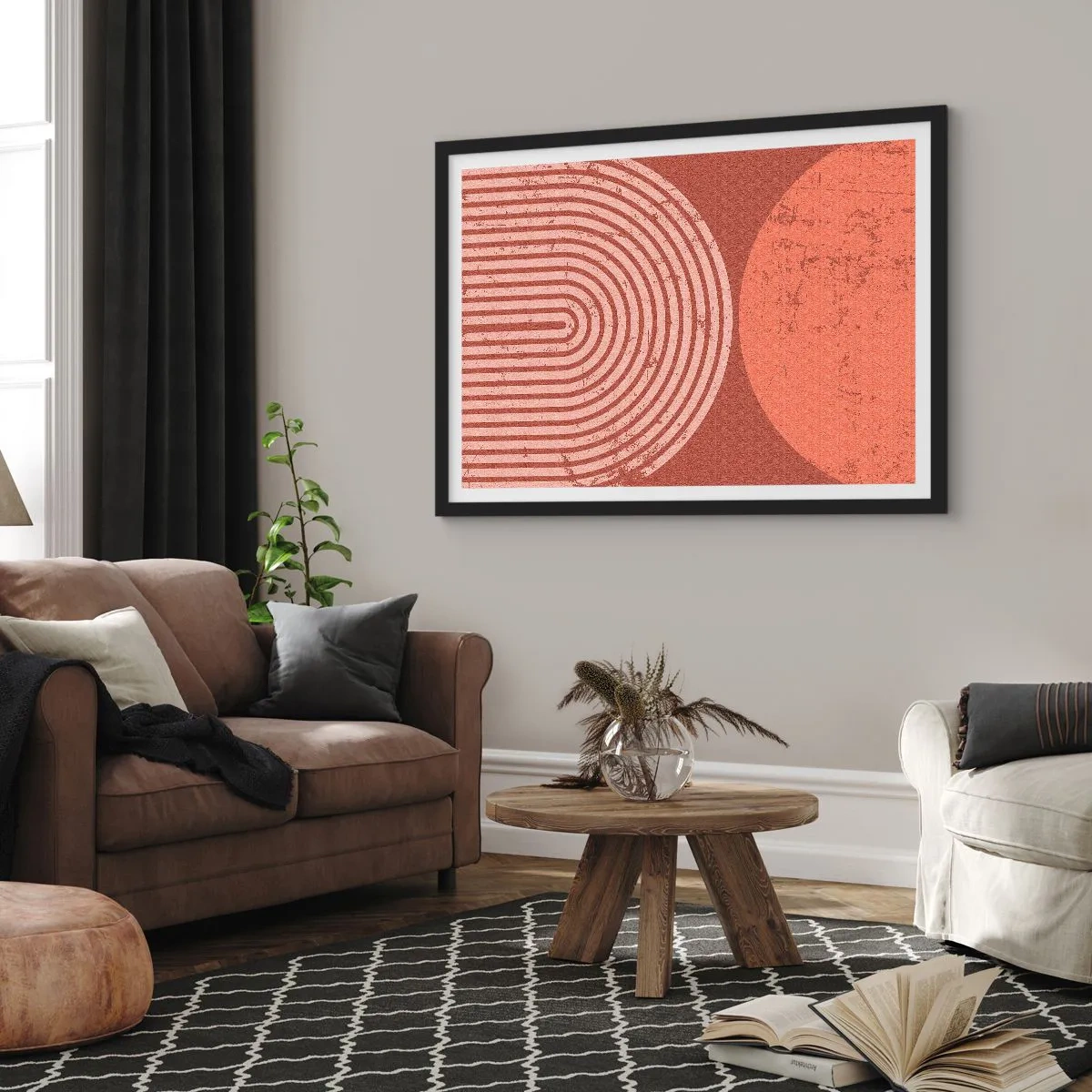 Affiche dans un cadre noir - Poster - Une relation proche - 50x40 cm