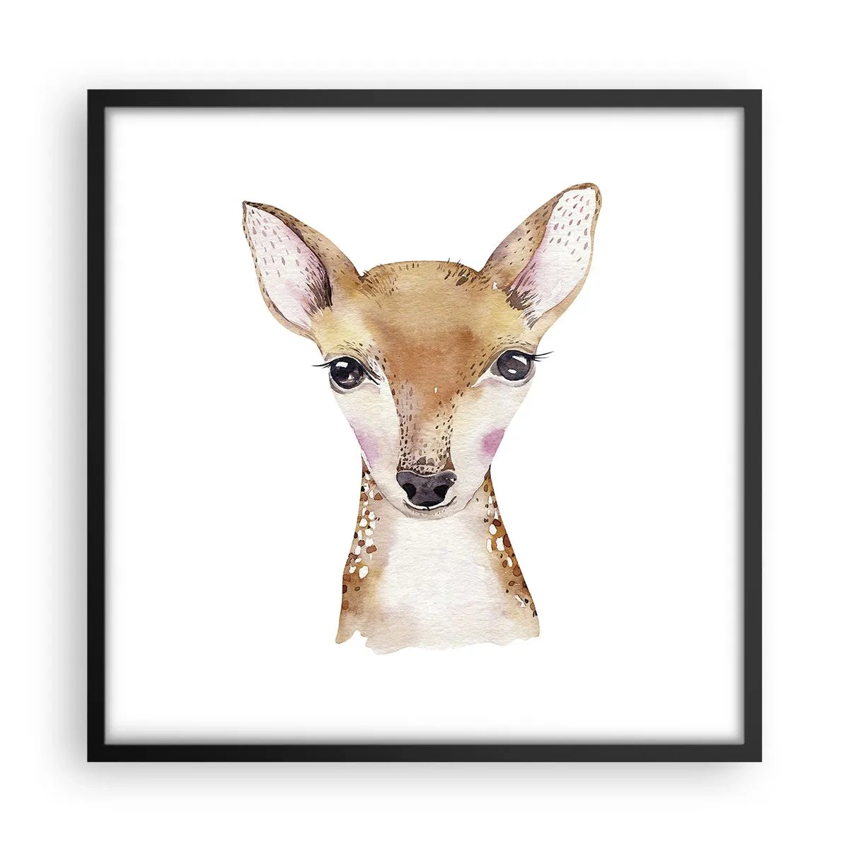 Affiche dans un cadre noir - Poster - L'innocence de la nature - 50x50 cm