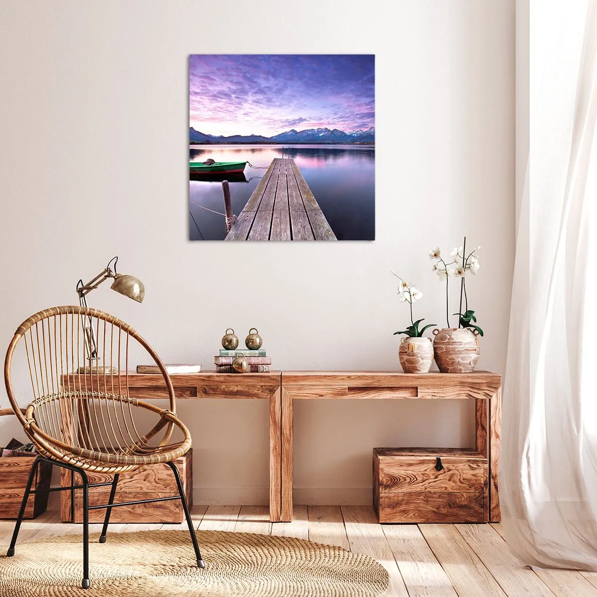 Impression sur toile - Image sur toile - Silence amical - 60x60 cm