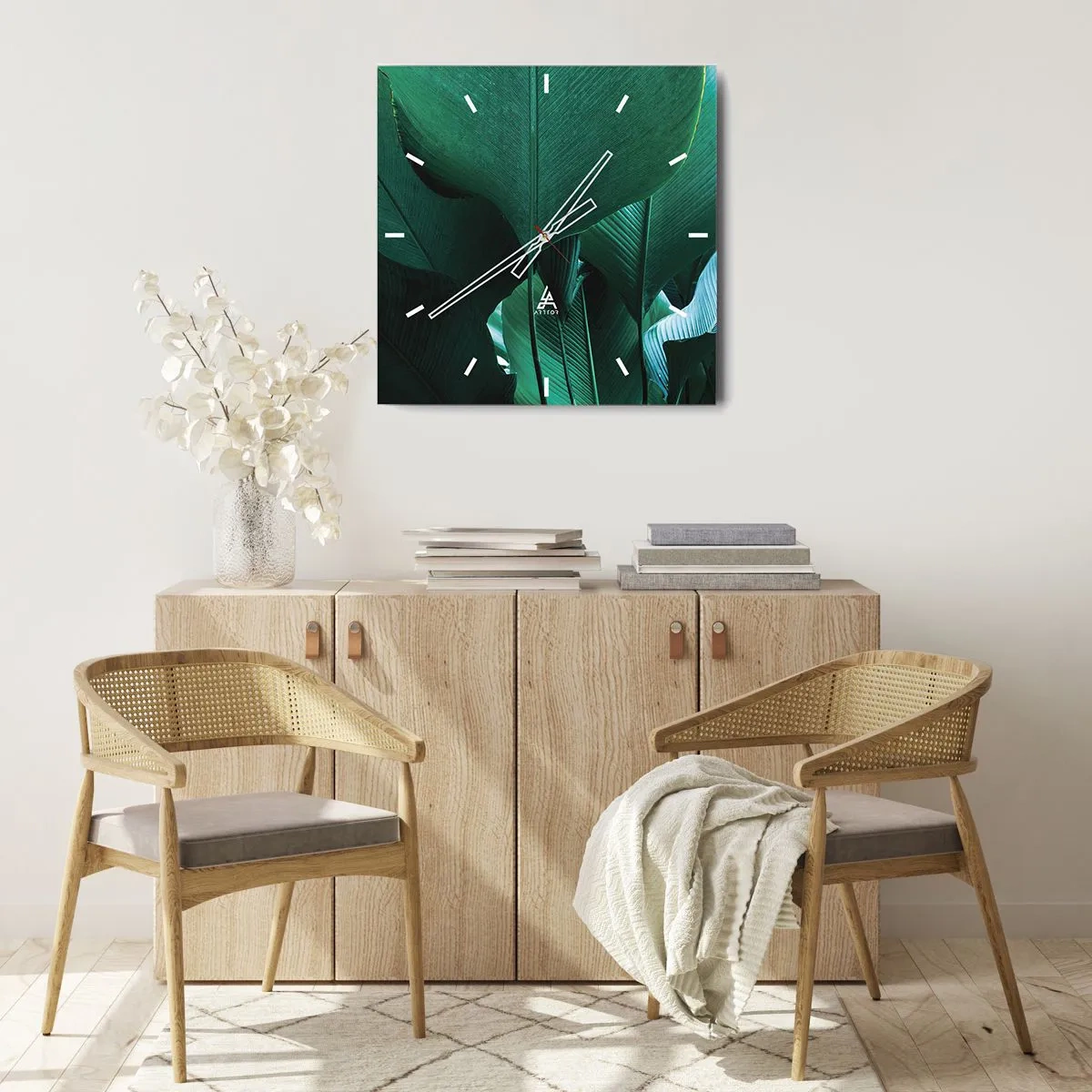 Horloge murale - Pendule murale - Tourné vers la lumière - 40x40 cm