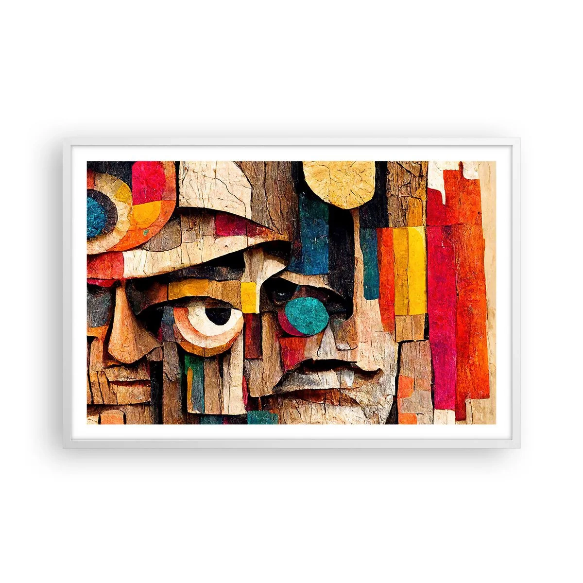 Affiche dans un cadre blanc - Poster - Je te vois… - 91x61 cm