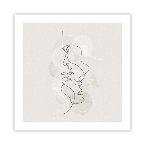 Affiche - Poster - Emmêlé dans une étreinte - 50x50 cm