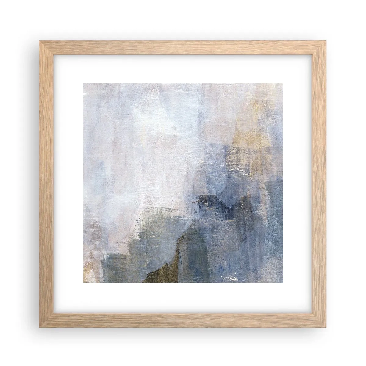 Affiche dans un chêne clair - Poster - Tonalités et accords de couleur - 30x30 cm