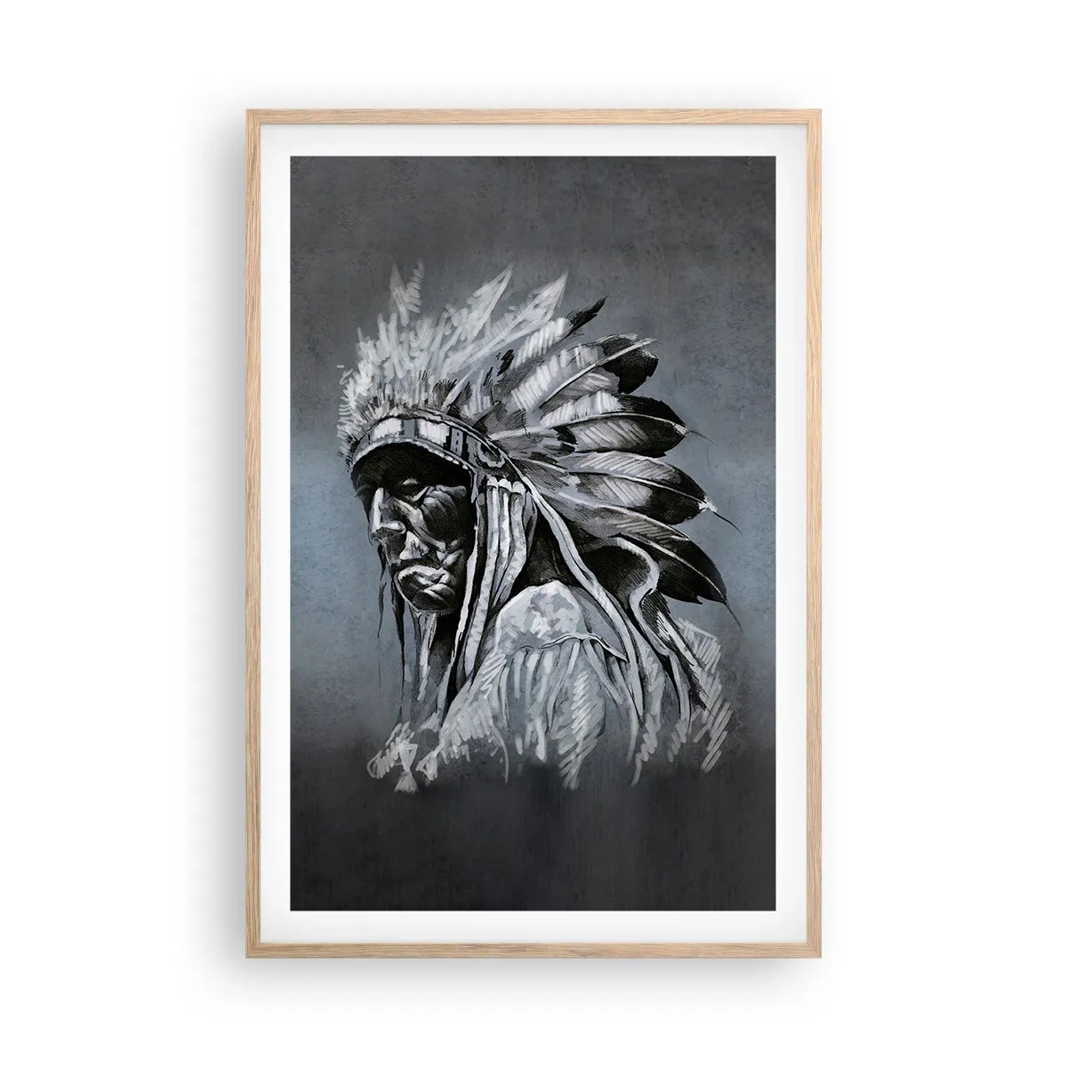 Affiche dans un chêne clair - Poster - Retour aux sources - 61x91 cm