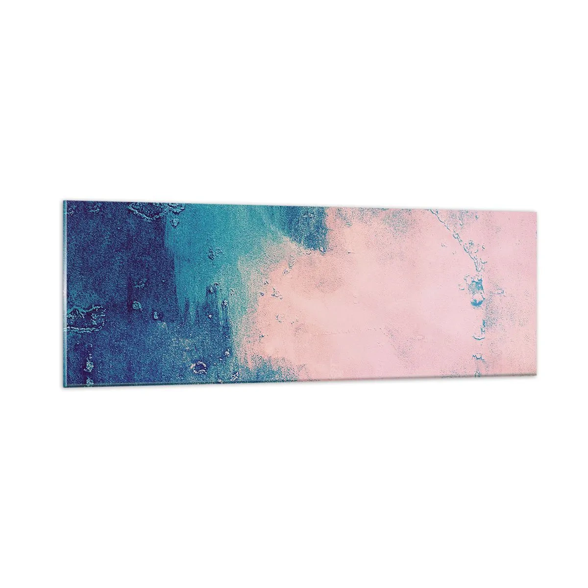 Impression sur verre - Image sur verre - Etreintes bleues - 90x30 cm