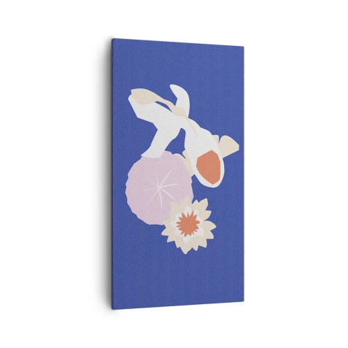 Impression sur toile - Image sur toile - Composition de fleurs et de bourgeons - 55x100 cm