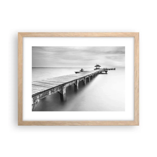 Affiche dans un chêne clair - Poster - À l'horizon - 40x30 cm