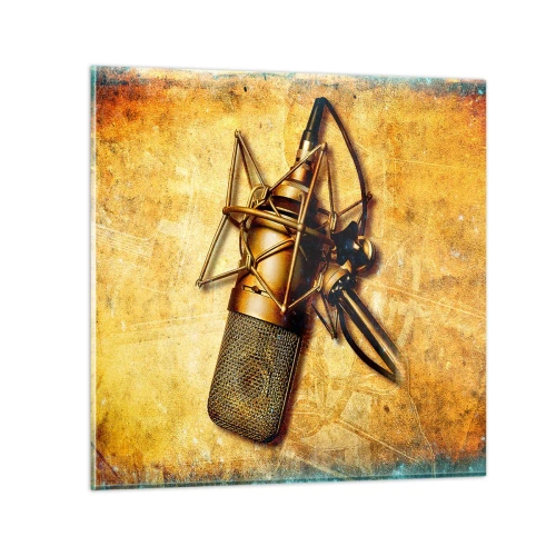 Impression sur verre - Image sur verre - Les années d'or de la radio - 30x30 cm