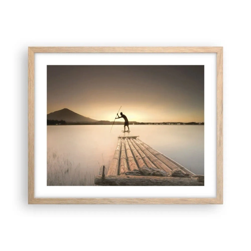 Affiche dans un chêne clair - Poster - Avant la fin du jour - 50x40 cm