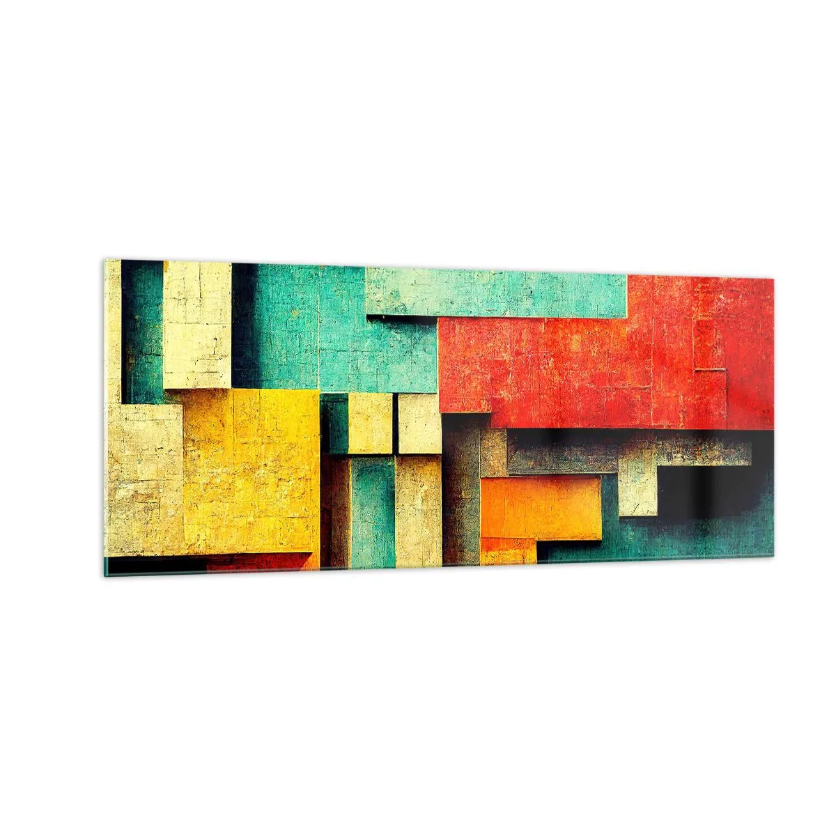 Impression sur verre - Image sur verre - Festival des angles droits - 100x40 cm
