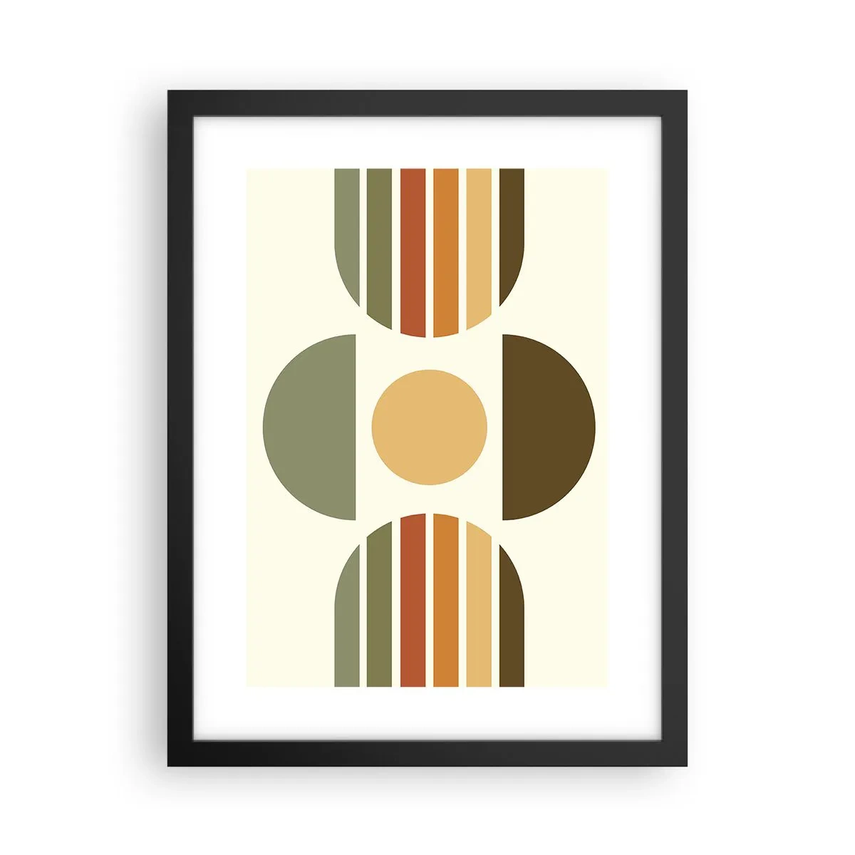 Affiche dans un cadre noir - Poster - Dans les coulaurs de la terre - 30x40 cm