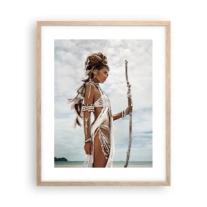 Affiche dans un chêne clair - Poster - Reine des tropiques - 40x50 cm