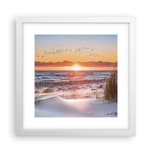 Affiche dans un cadre blanc - Poster - Paysage horizontal - 30x30 cm