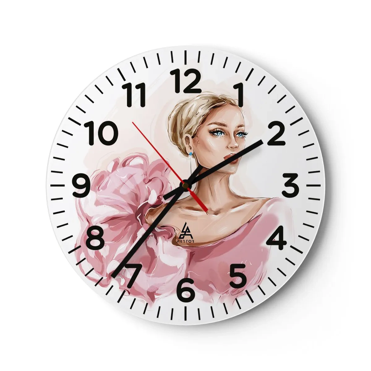 Horloge murale - Pendule murale - Comme peinte... - 30x30 cm