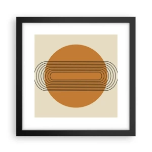 Affiche dans un cadre noir - Poster - Plan idéal - 30x30 cm