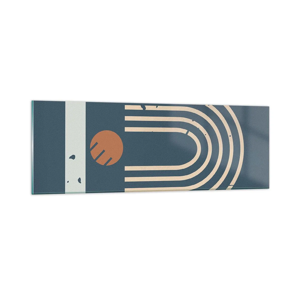 Impression sur verre - Image sur verre - Géométrie sur la grenade - 90x30 cm