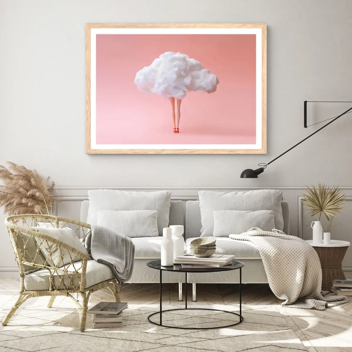 Affiche dans un chêne clair - Poster - Douce promesse - 40x30 cm