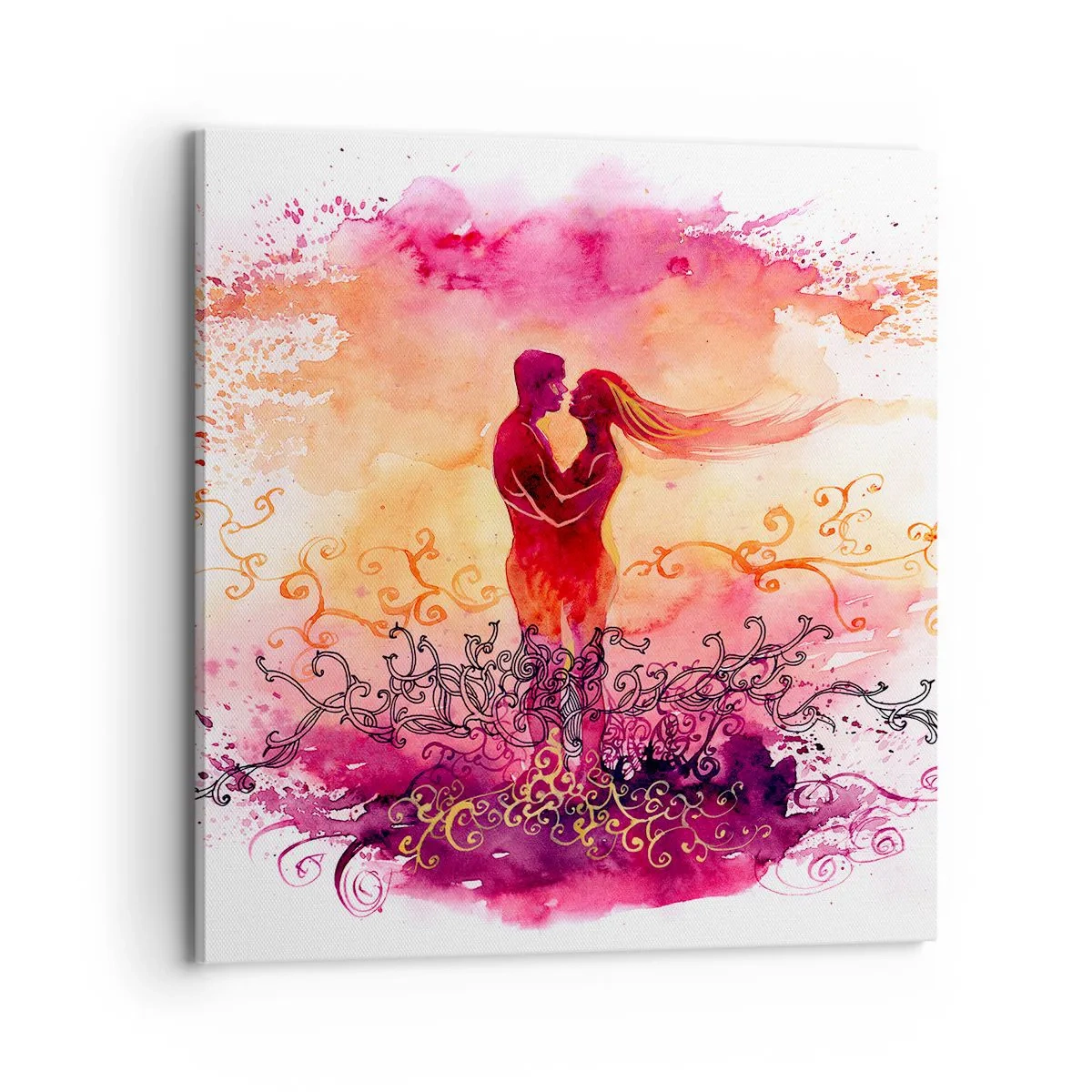 Impression sur toile - Image sur toile - Un coeur! Je n'ai pas besoin de beaucoup… - 70x70 cm