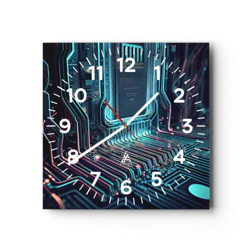 Horloge murale - Pendule murale - Je pense comme ça… - 30x30 cm