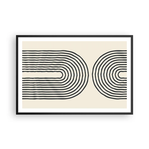 Affiche dans un cadre noir - Poster - Dans un instant... - 91x61 cm