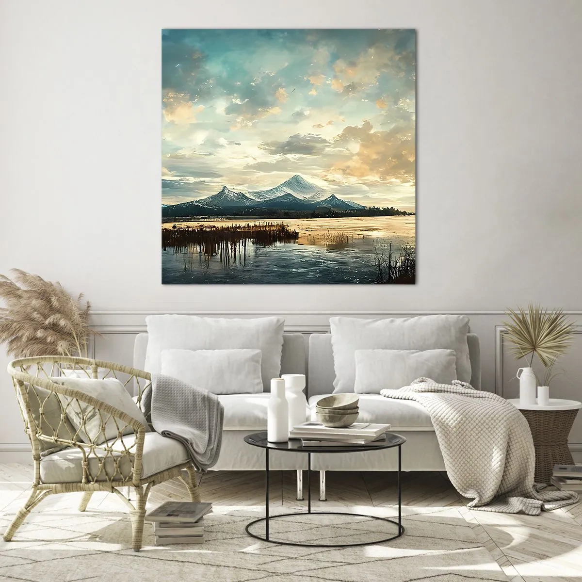 Impression sur verre - Image sur verre - Sous la protection du ciel - 30x30 cm