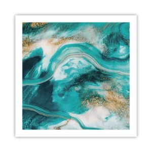 Affiche - Poster - Rivière d'or - 60x60 cm