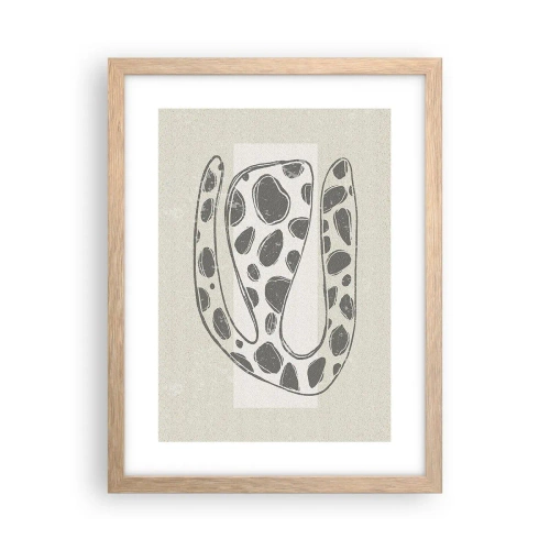 Affiche dans un chêne clair - Poster - Une étrange créature - 30x40 cm