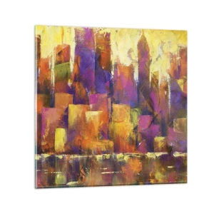 Impression sur verre - Image sur verre - Composition métropolitaine - 50x50 cm