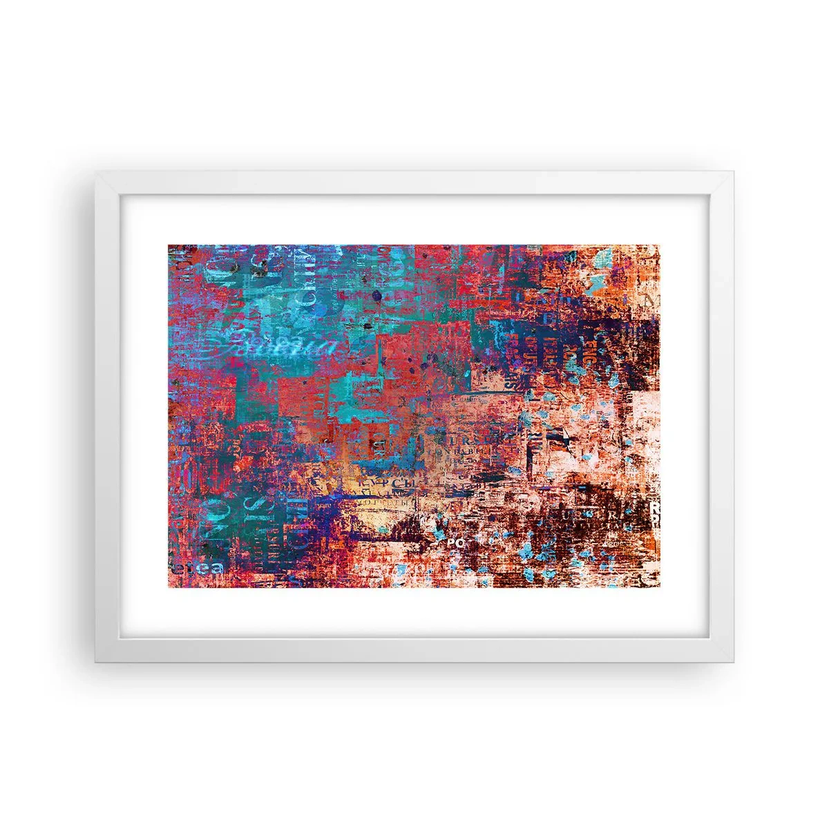 Affiche dans un cadre blanc - Poster - Mémoire et oubli - 40x30 cm