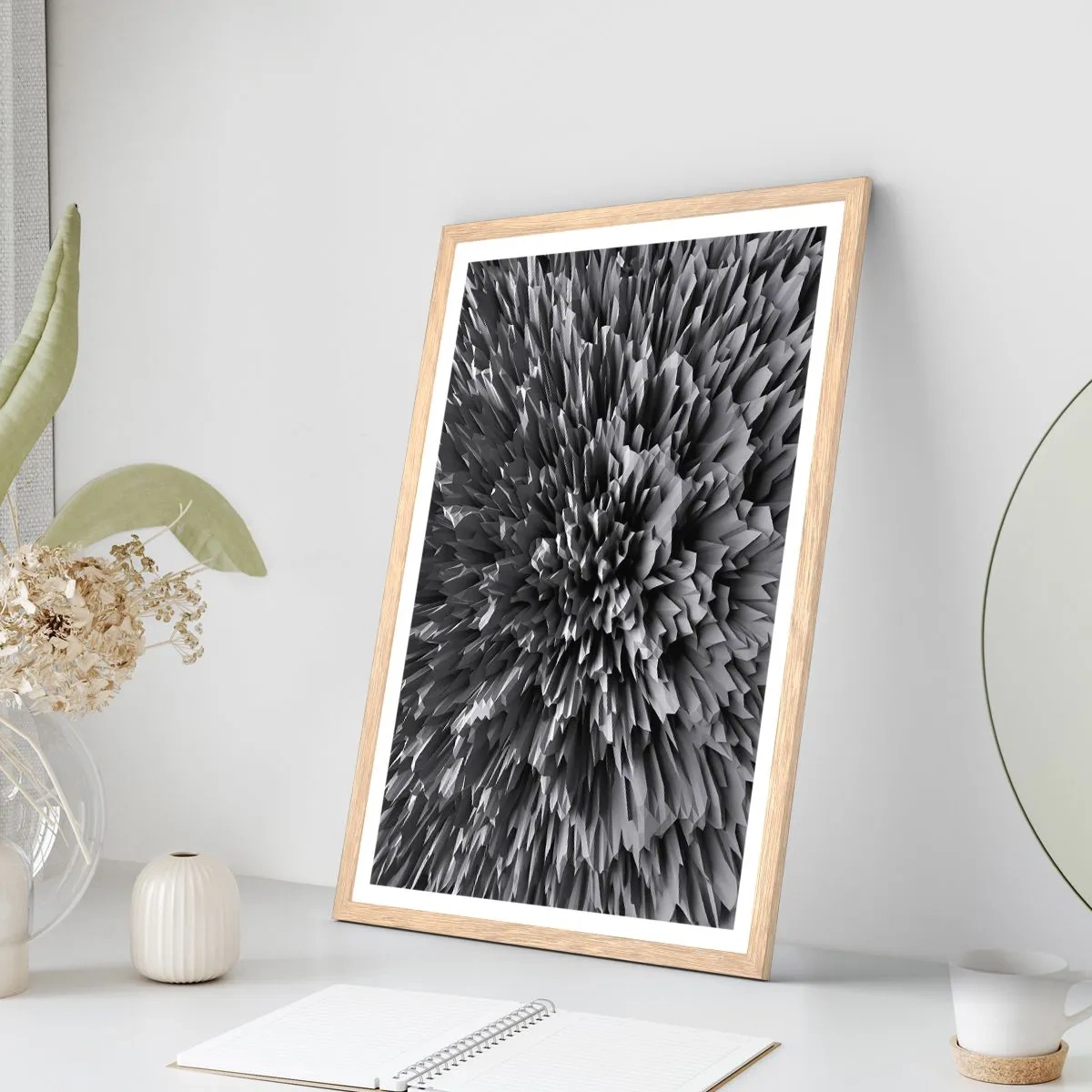 Affiche dans un chêne clair - Poster - Ça ne peut pas être plus dur que ça - 40x50 cm