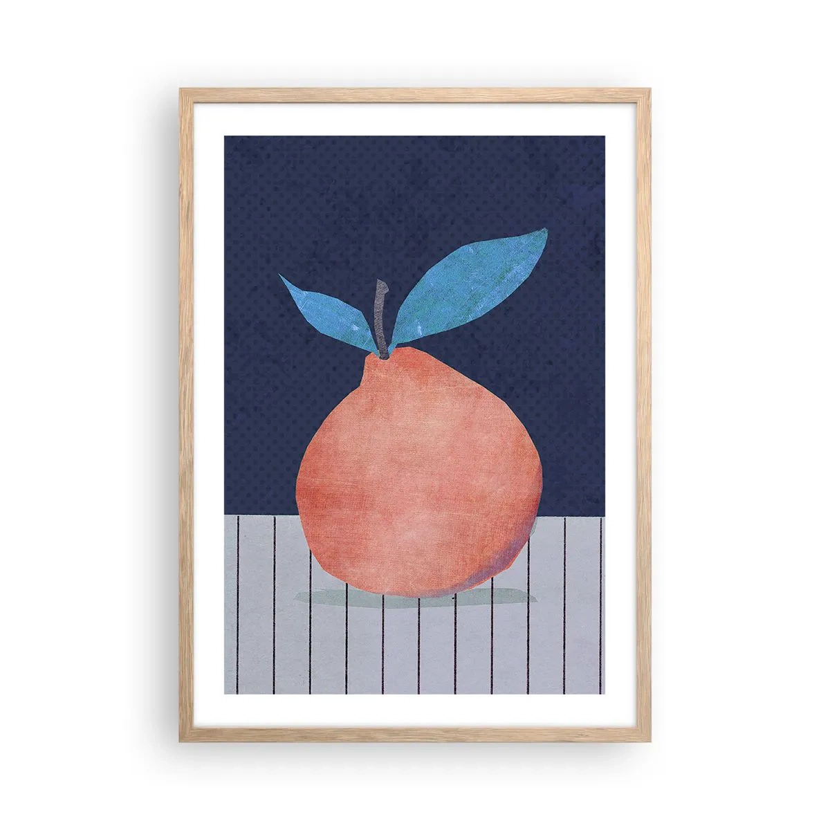 Affiche dans un chêne clair - Poster - Convexité et plan - 50x70 cm