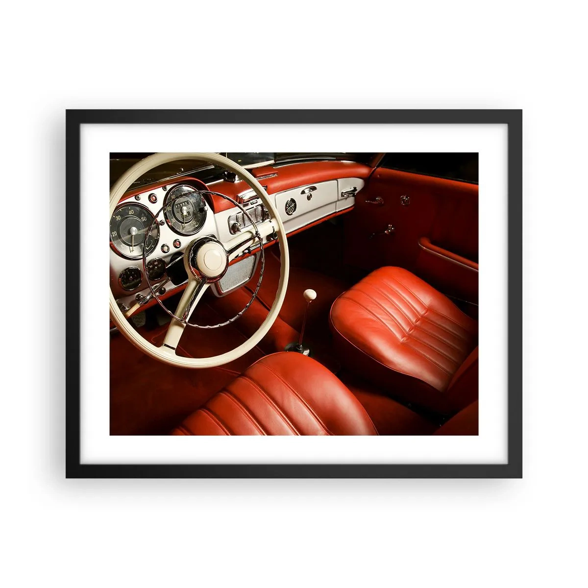 Affiche dans un cadre noir - Poster - Luxe de style vintage - 50x40 cm