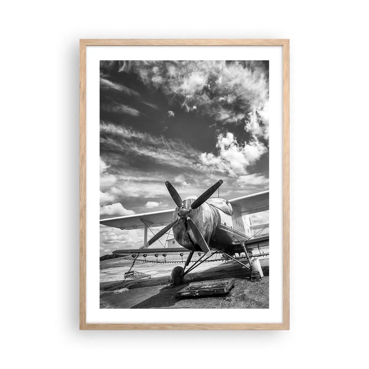 Affiche dans un chêne clair - Poster - Je suis impatient! - 50x70 cm