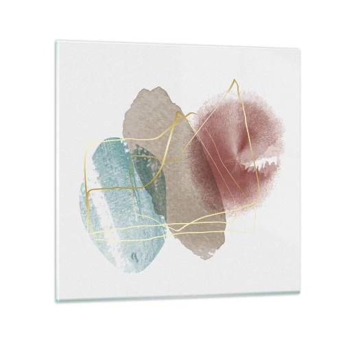 Impression sur verre - Image sur verre - Coraux de l'espace - 40x40 cm