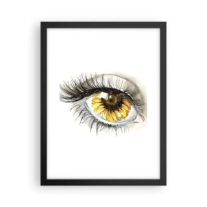 Affiche dans un cadre noir - Poster - Un look aussi chaud que l'été - 30x40 cm