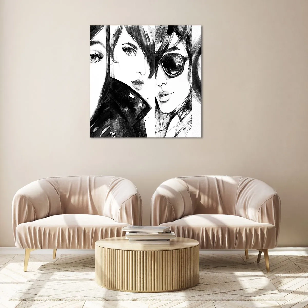 Impression sur verre - Image sur verre - La beauté multipliée - 70x70 cm