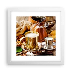 Affiche dans un cadre blanc - Poster - Bonne journée! - 30x30 cm