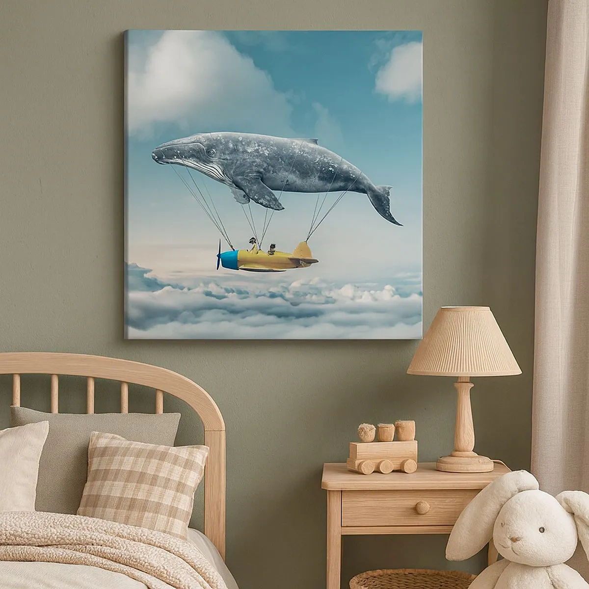 Impression sur toile - Image sur toile - Pourquoi pas? - 30x30 cm