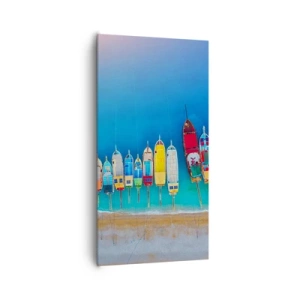 Impression sur toile - Image sur toile - Une vue à vol d'oiseau - 65x120 cm