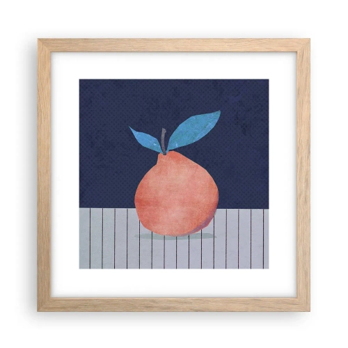 Affiche dans un chêne clair - Poster - Convexité et plan - 30x30 cm