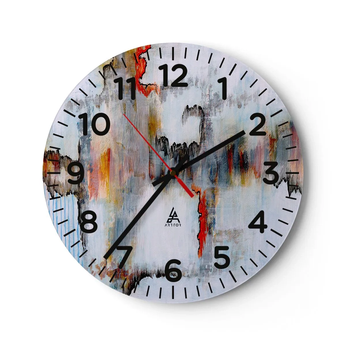 Horloge murale - Pendule murale - Un bâton sur l'eau - 40x40 cm