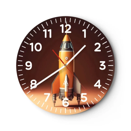 Horloge murale - Pendule murale - Ça commence par un rêve - 40x40 cm