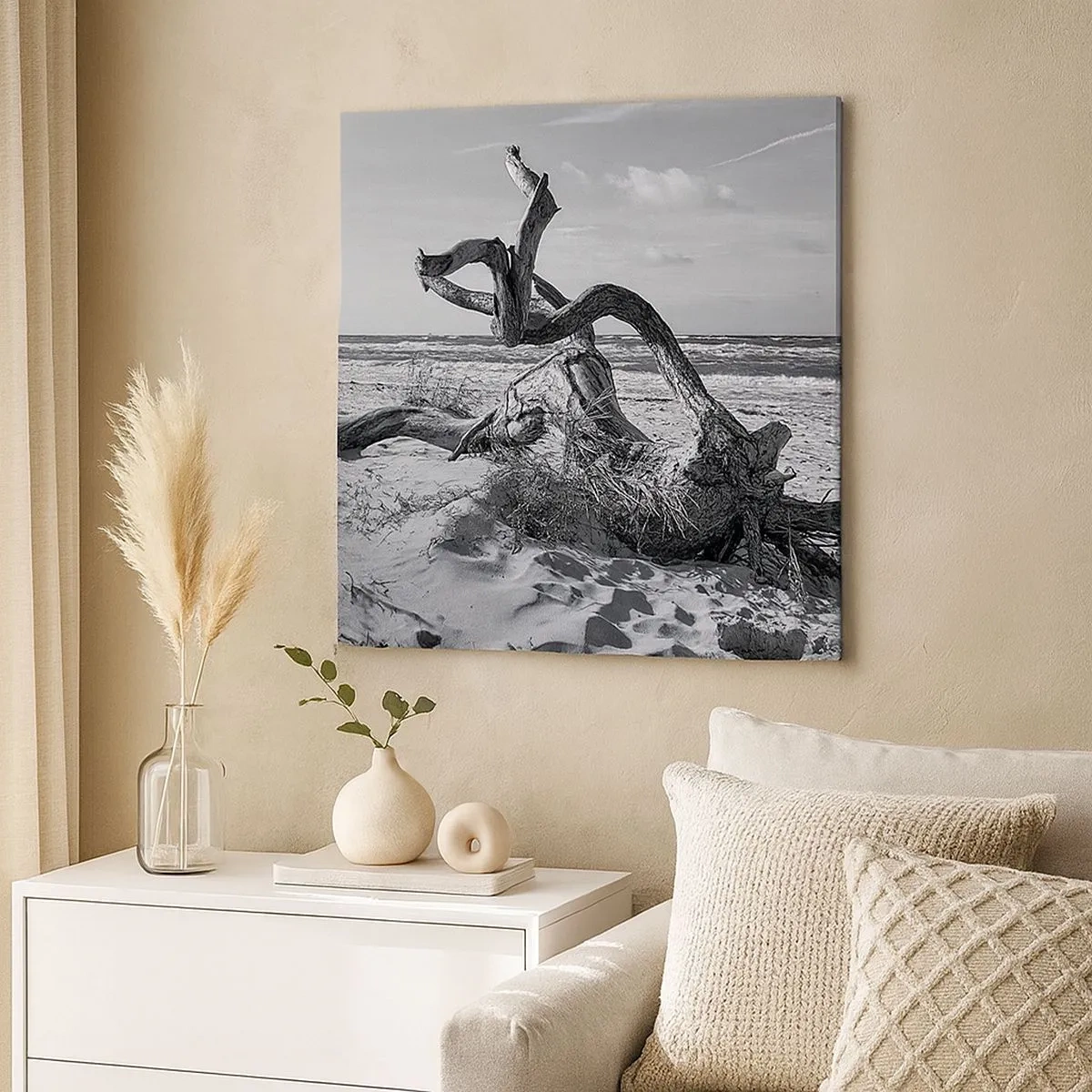 Impression sur toile - Image sur toile - Sculpture marine - 30x30 cm