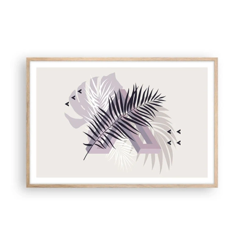 Affiche dans un chêne clair - Poster - L'ombre de l'obscurité - 91x61 cm