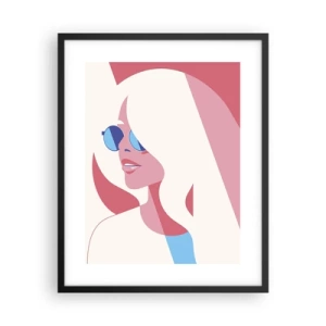 Affiche dans un cadre noir - Poster - C'était une blonde… - 40x50 cm