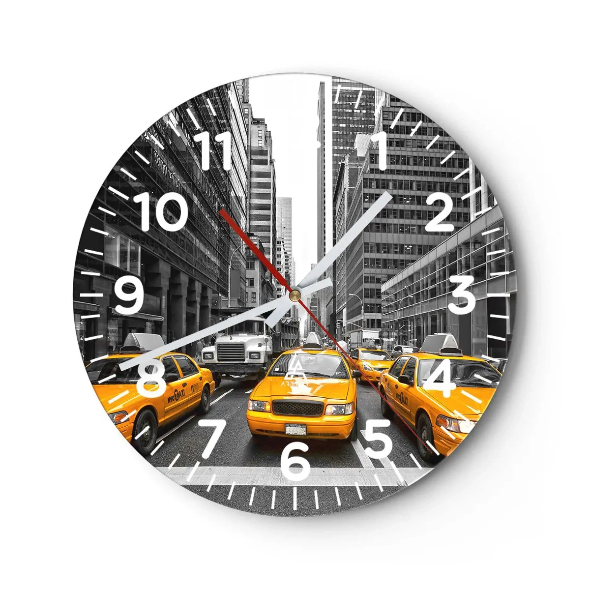 Horloge murale - Pendule murale - C'est nous qui colorons la ville - 30x30 cm