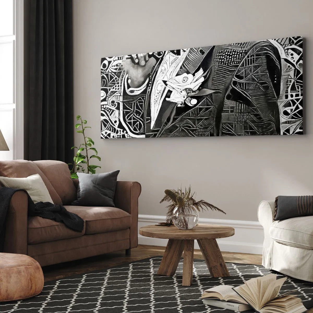 Impression sur toile - Image sur toile - Seulement en apparence un homme froid - 100x40 cm