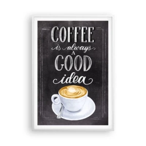 Affiche dans un cadre blanc - Poster - Bien sûr! - 70x100 cm