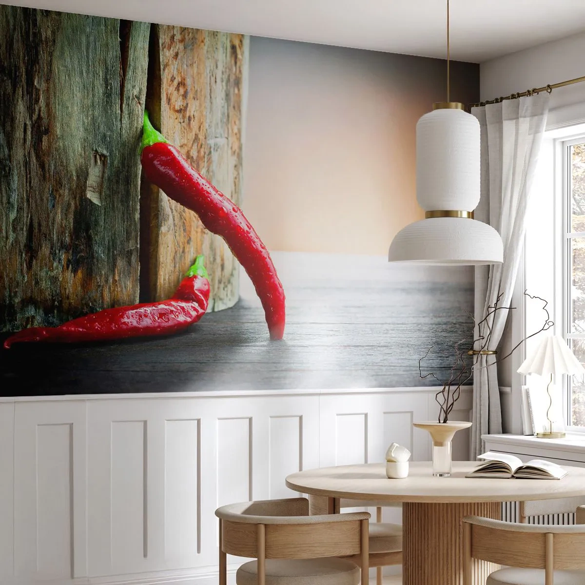 Papier Peint Autocollant Deluxe Sticker - Red hot chili peppers - Poivre, Chili, assaisonnement - 250x175 cm